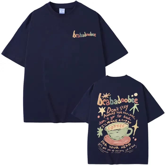 Beabadoobee T-shirt imprimé graphique hommes femmes mode Vintage surdimensionné t-shirts unisexe décontracté pur coton