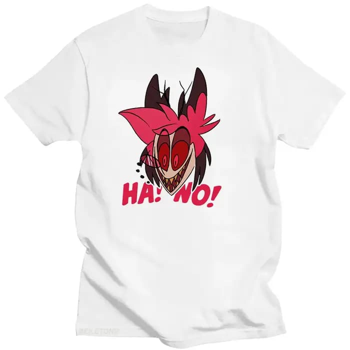 T-shirt en coton imprimé dessin animé Angel Dust