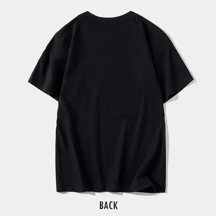 COOLMIND 100% coton décontracté à manches courtes impression drôle hommes t-shirt été cravate ample