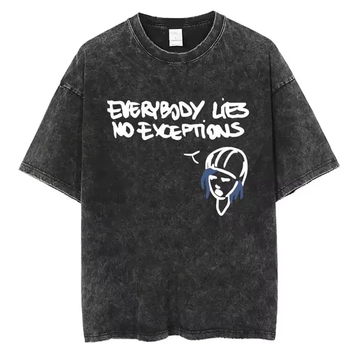 T-shirt Life Is Strange Vintage Délavé Oversize Streetwear Homme Femme Été Coton Manches Courtes Rétro Graphique Jeu Mode Tee-shirt