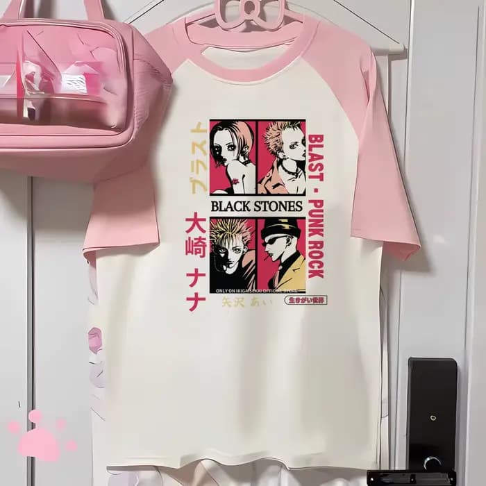 Nana t-shirt femmes t-shirts à la mode femme bande dessinée streetwear vêtements de créateur
