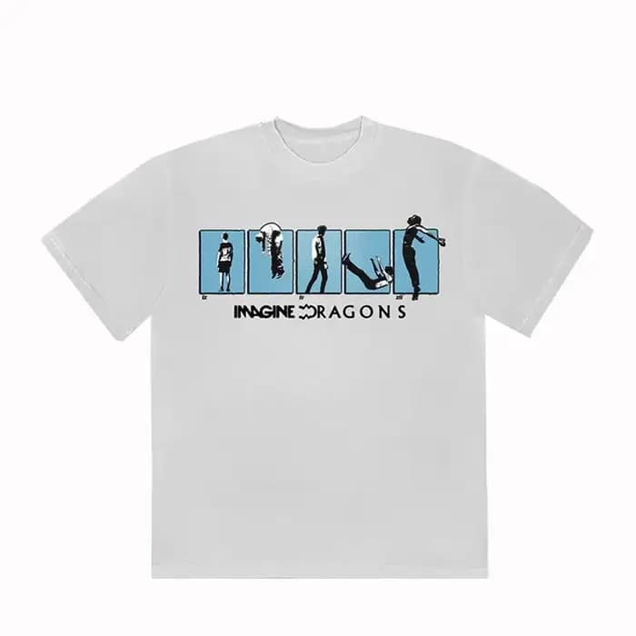 T-shirt classique du groupe Imagine Dragons, musique rock, pour hommes et femmes, décontracté, à man