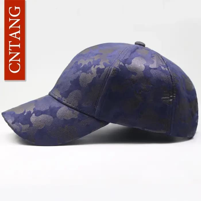 CNTANG cuir daim PU Camouflage casquette de Baseball hommes mode printemps chapeau Snapback Hip Hop unisexe casquettes réglable marque chapeaux décontractés