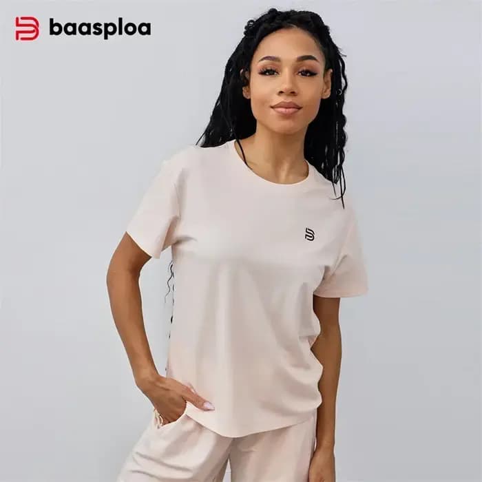 Baasploa T-shirt de sport pour femme