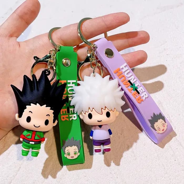 HUNTER X HUNTER Figure porte-clés Anime dessin animé GON · FREECSS poupée pendentif porte-clés voiture porte-clés accessoires bijoux enfants jouet cadeaux