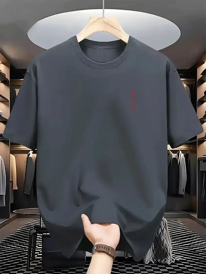T-shirt à manches courtes pour homme avec col rond | Léger