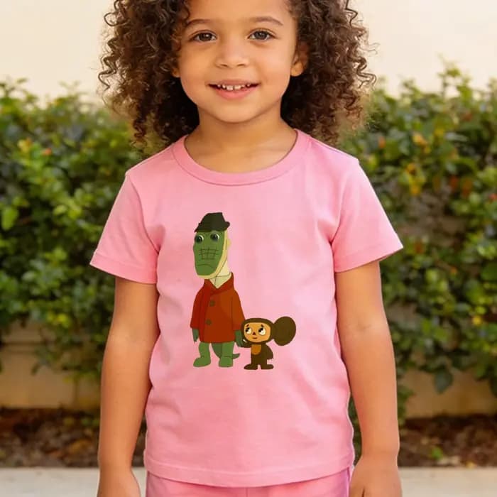 T-shirt Cheburashka avec personnages animés classiques