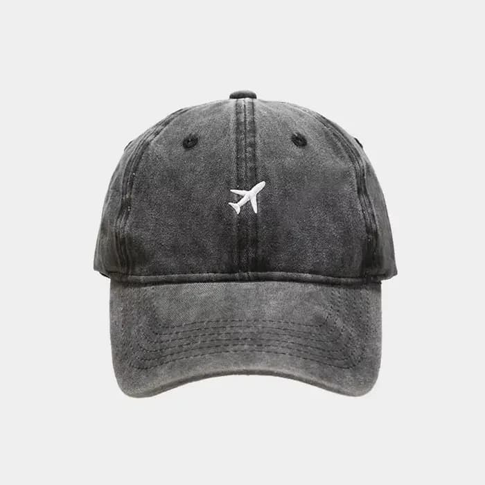 Casquettes de Baseball en coton brodées d'avion réglables pour hommes et femmes