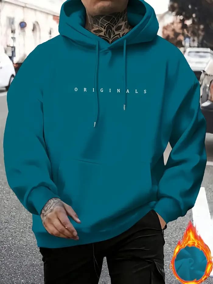 Sweat-shirt à capuche décontracté pour homme