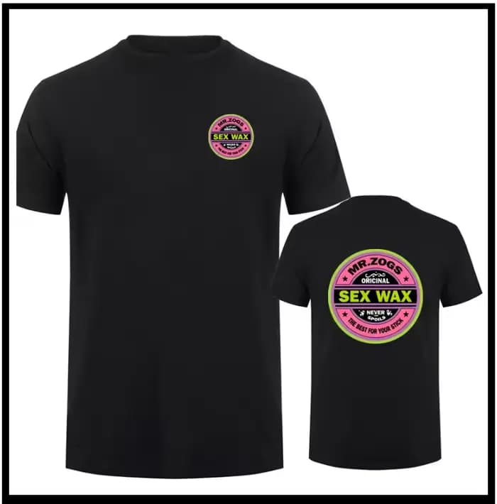 Sex Wax Mr Zogs Surf T-shirt pour hommes, décontracté, en coton, à manches courtes, pour l'été