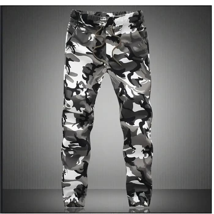 Pantalon de jogging militaire camouflage pour homme 2026 – Coton pur – Printemps/Automne – Coupe cra
