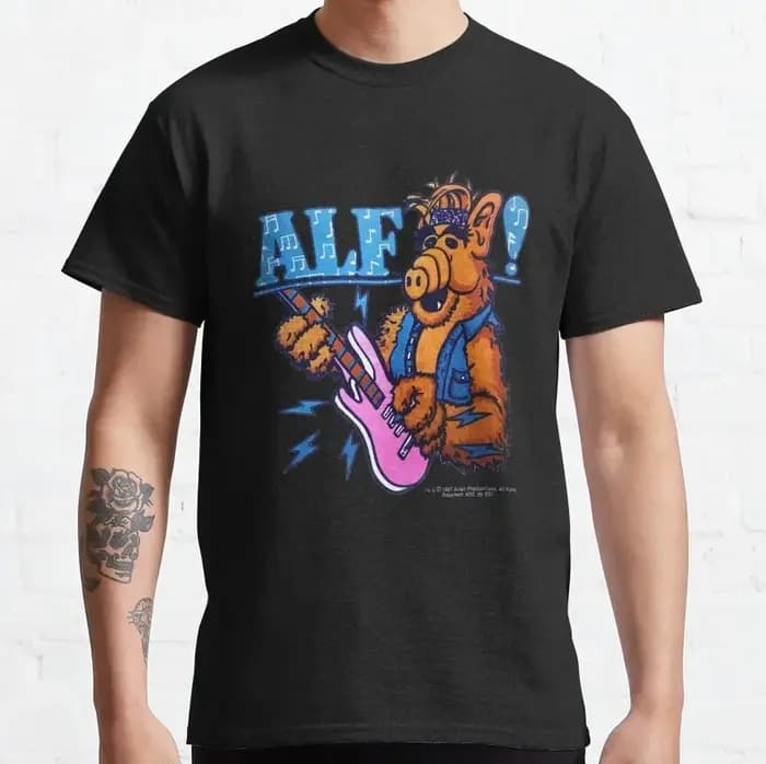 Alfie Y2K vêtements 80s Dessin animé graphique t-shirts 90s Rétro Style alien ALF rick TV Show Unisexe t shirt Adulte toutes tailles S-6XL