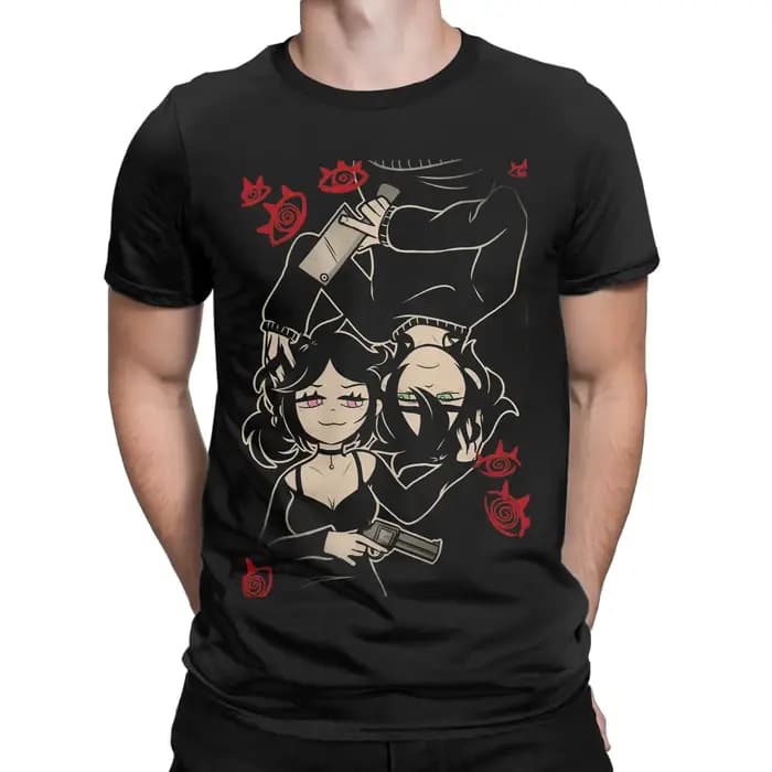 Jeu le cercueil d'Andy et Leyley 100% coton t-shirt pour hommes été Style de rue t-shirts col rond surdimensionné motif vêtements