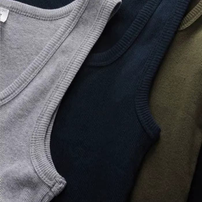 T-shirt sans manches en coton pour hommes et femmes