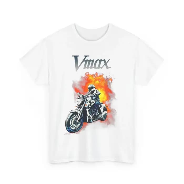 VMAX t-shirt Muscle Bike moto feu t-shirt V4 Power Cruiser graphique haut légende cavalier cadeau pour V Max Fans vêtements