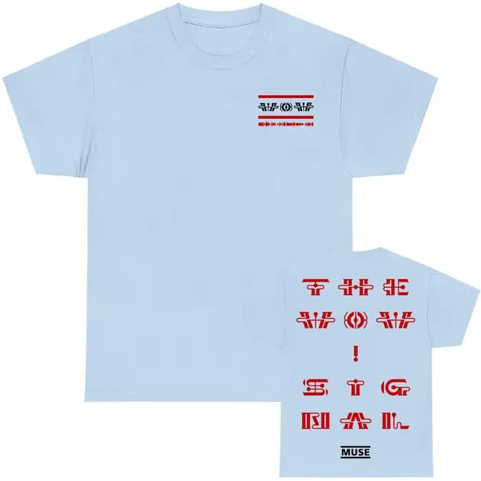 Muse The Wow! T-shirt Signal rétro avec impression graphique Hip Hop
