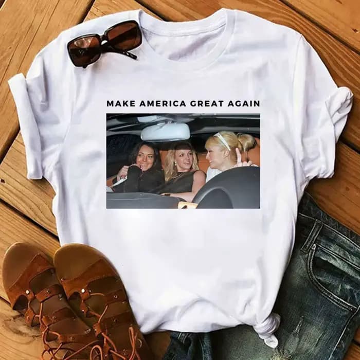 T-shirt esthétique esthétique vintage grunge pour hommes, antioxydant ney, Make America Great Again,