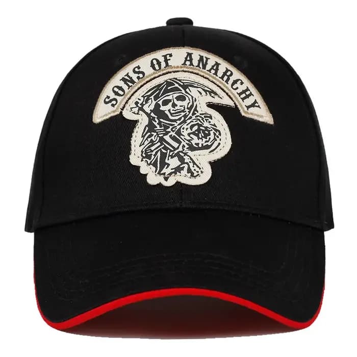 SAMCRO Baseball Cap SOA Sons of Anarchy Skull Embroidery Casual Snapback Hat Fashion Racing Motorcycle Sport hat