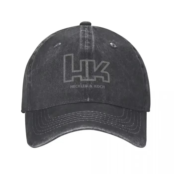 Casquettes de baseball Heckler Koch HK, casquettes décontractées en denim vieilli, unisexes, pour ac