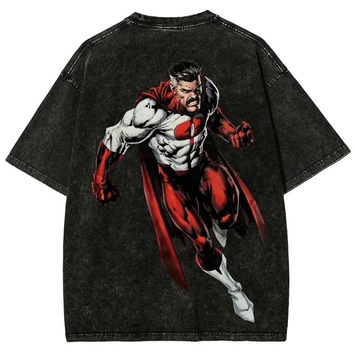 T-shirt Lavé Invincible Nouveau Modèle 2026 – Vêtement Tendance Personnalisé