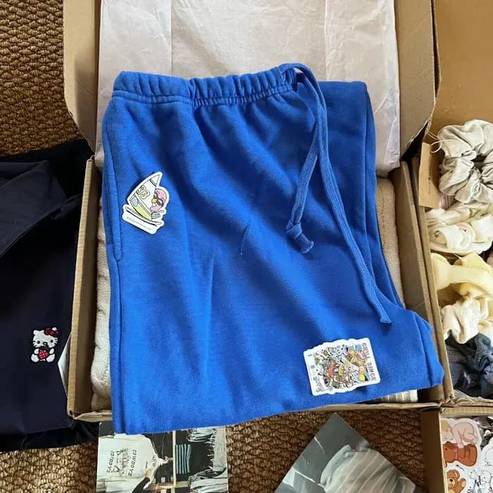Mode électrique bleu cordon Joggers pantalons de survêtement femmes automne décontracté taille haute pantalon à jambes