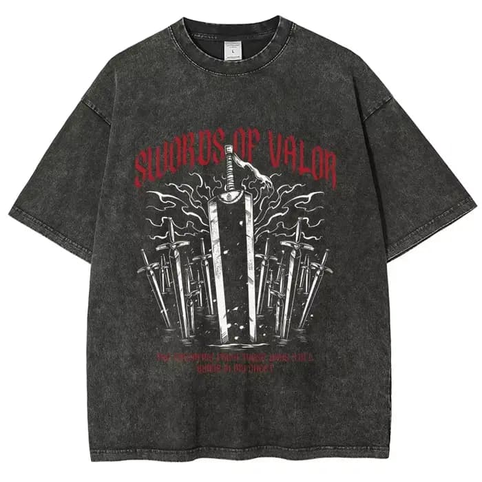 Anime Berserk Guts imprimé T-shirt hommes femmes à manches courtes coton t-shirts Vintage lavé