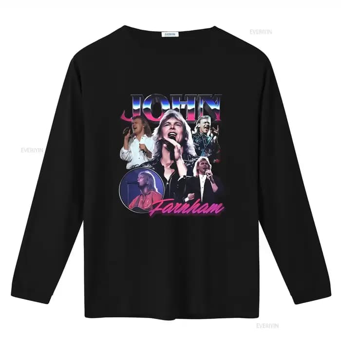 T-shirt style rétro John Farnham Singer Musician