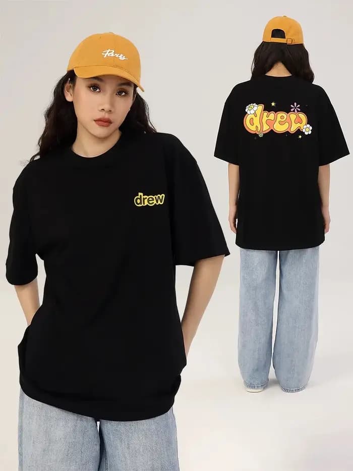 Drew House offre spéciale vêtements pour hommes logo brodé T-shirt