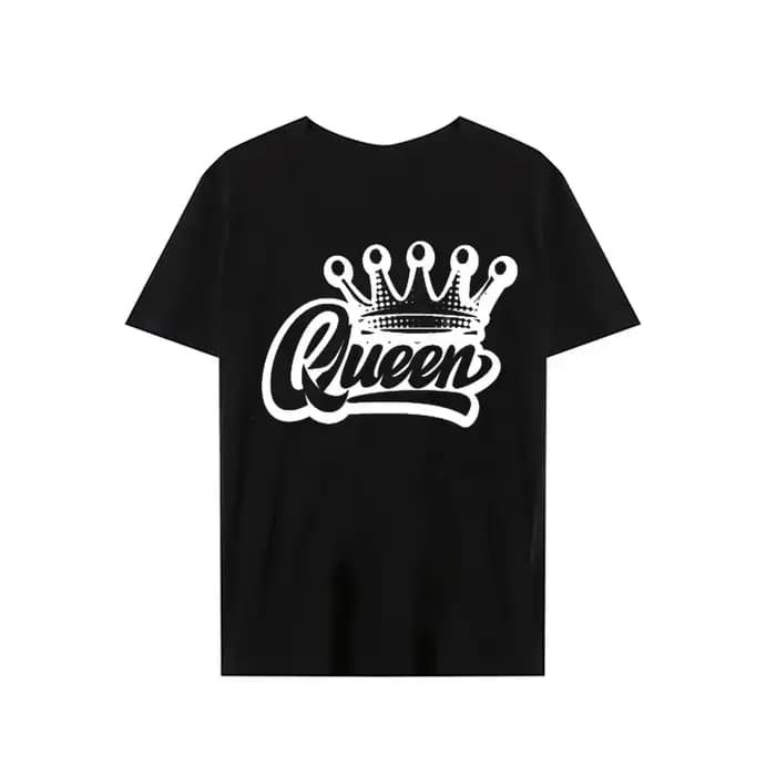 Roi reine couronne imprimer amoureux Couples T-shirt Harajuku femmes