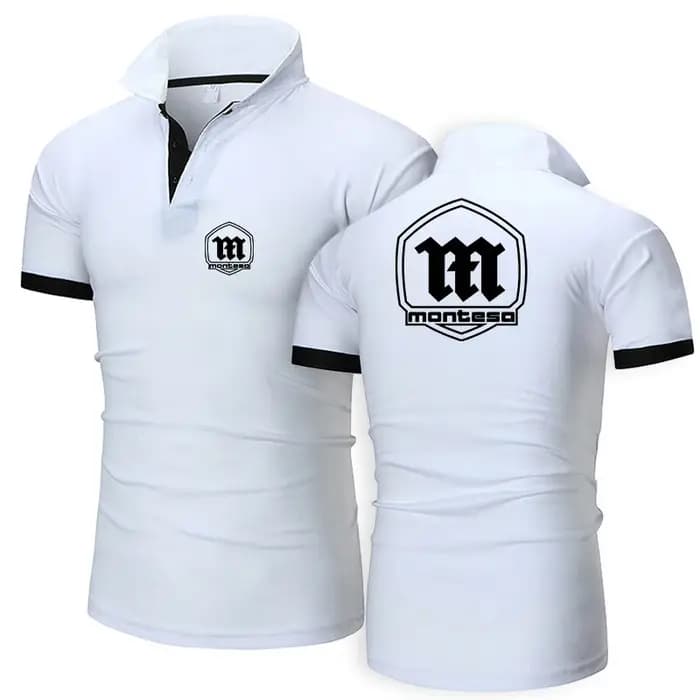 2025 été hommes Montesa moto Logo imprimé séchage rapide confortable respirant haute qualité couleur unie pull Polo