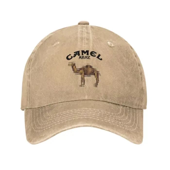 Camel Mirage Band Hommes Femmes Casquettes de baseball Casquettes délavées en détresse Chapeau Vinta