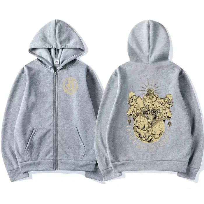Anime Jojo Bizarre Adventure sweat à capuche avec fermeture éclair Dio Brando Manga
