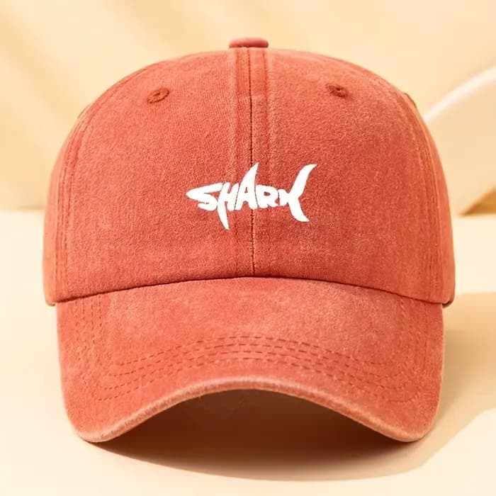 Casquette de baseball à imprimé requin à la mode