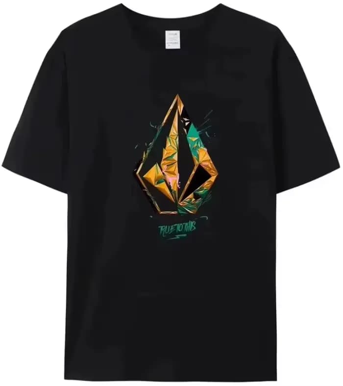 Nouveau T-shirt en coton Volcom pour homme et femme, marque de luxe, mode, grande taille, haut décon