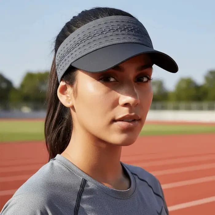 Casquette de sport multicolore à visière ouverte