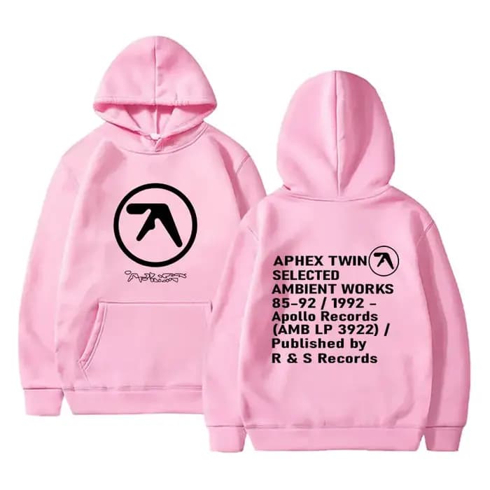 Aphex Twin graphique sweat à capuche hommes femmes décontracté Vintage Streetwear mâle mode gothique sweats