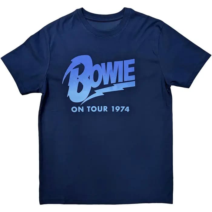 T-Shirt David Bowie On Tour 1974, en coton, avec image graphique, pour hommes et femmes, Streetwear