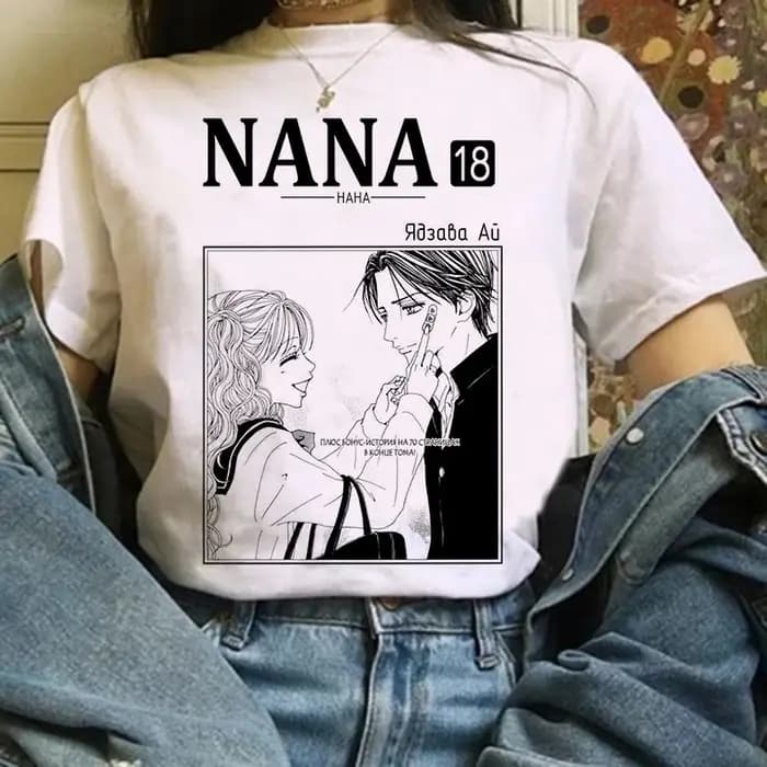 Anime Nana t-shirt pour femmes japonais années 2000 Style Y2k
