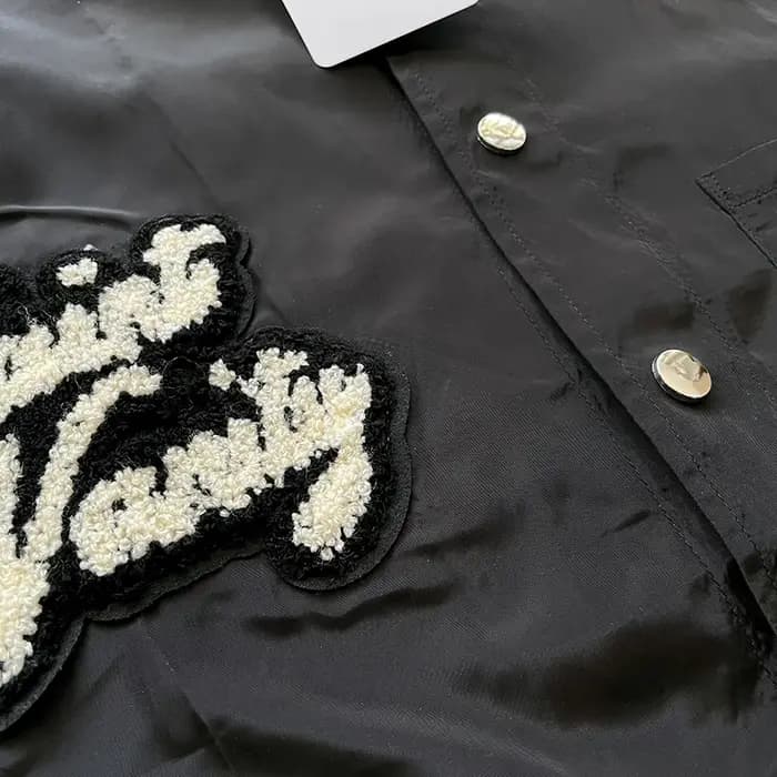 SAINT VANITY Blouson coupe-vent décontracté et élégant à manches courtes avec broderie de lettres et capuche