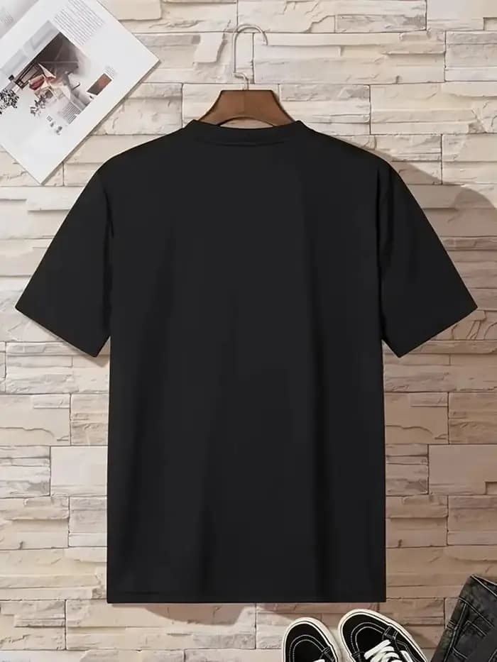 T-shirts graphiques pour hommes - Col rond décontracté