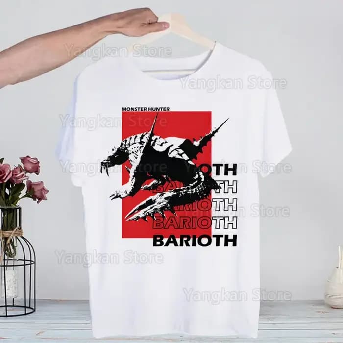 Monster Hunter chemise nouveauté Harajuku hommes T-shirt imprimé unisexe à manches courtes