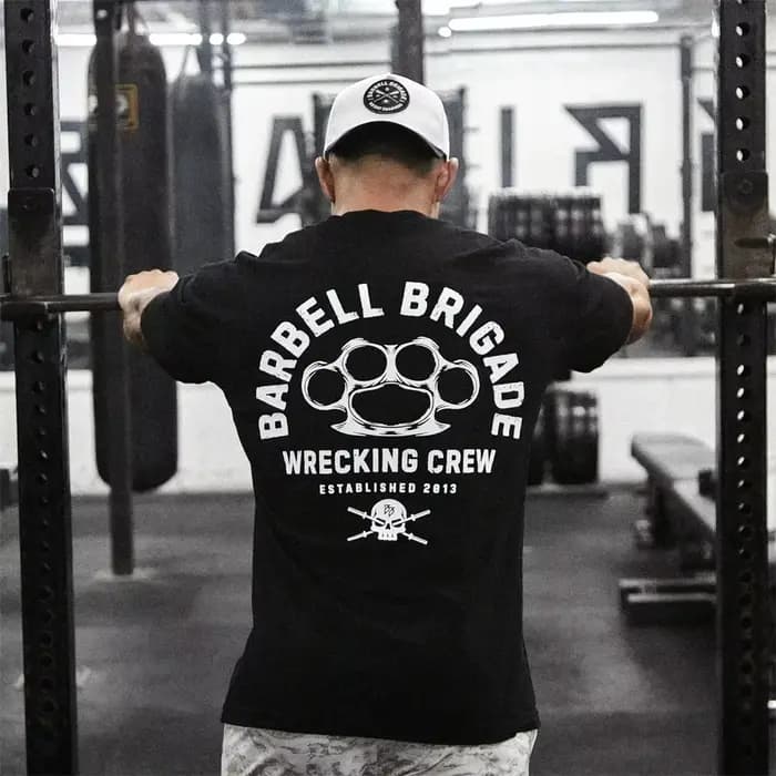 T-shirt de sport et de fitness Barbell Brigade pour hommes et femmes