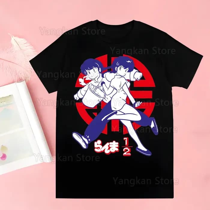 Ranma 12 T-shirts drôle Hip Hop été femmes hommes