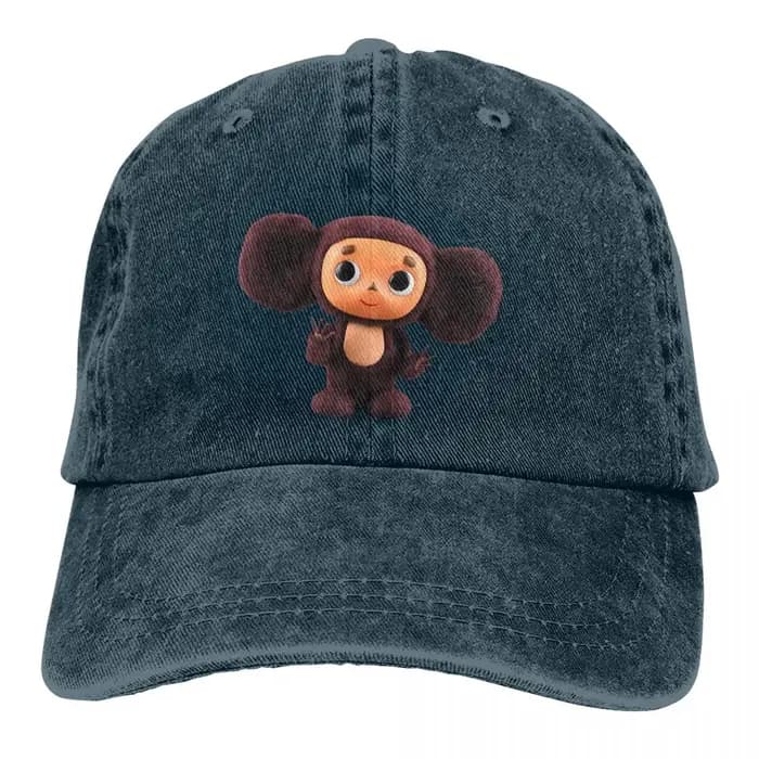 Cheburashka-Chapeau de dessin animé russe soviétique multicolore pour femme