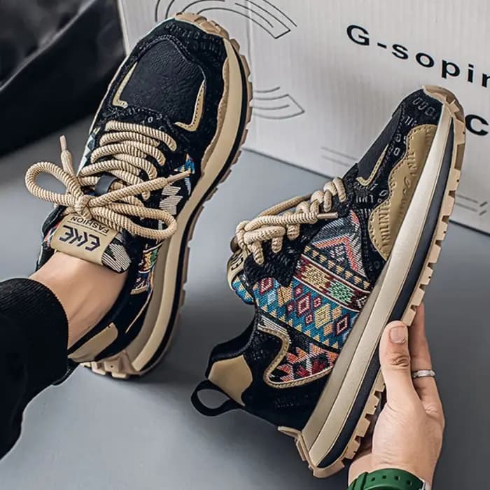 Hommes à la mode Sneaker confortable à semelles épaisses chaussures décontractées
