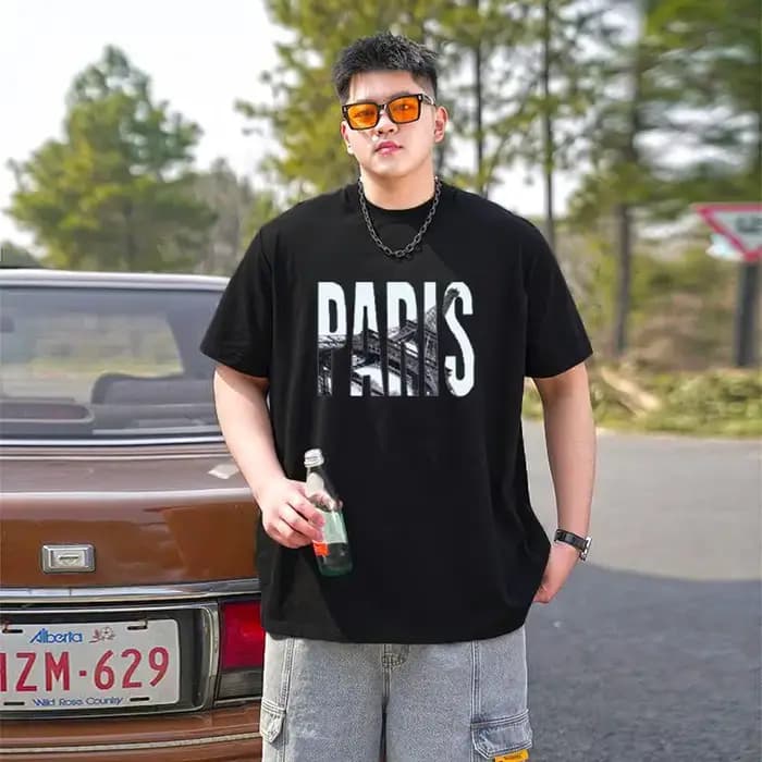 Hommes surdimensionné t-shirt imprimé t-shirts populaires grande taille 110-175kg 5XL 6XL 7XL