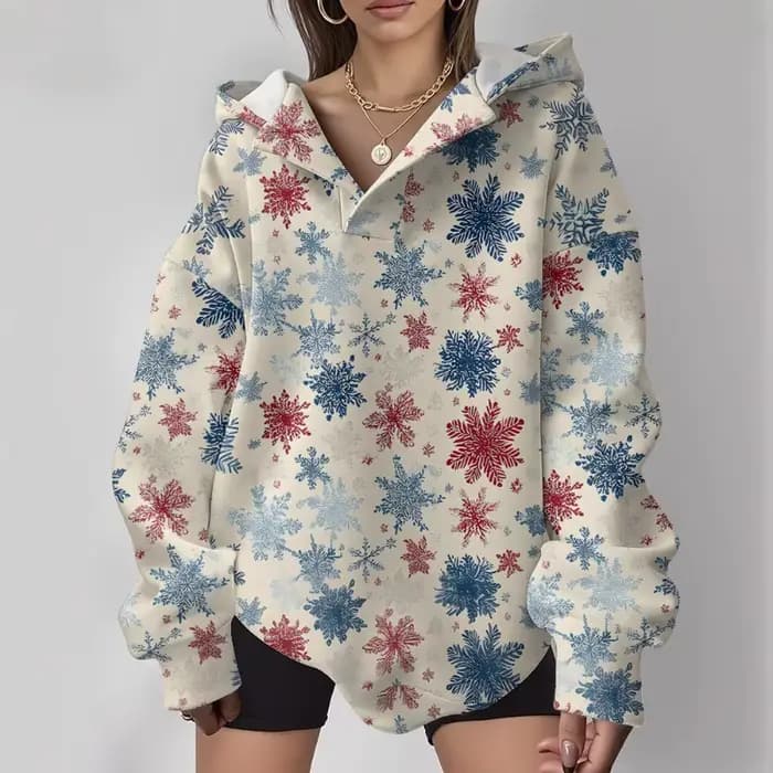 Sweat à capuche surdimensionné décontracté pour femme