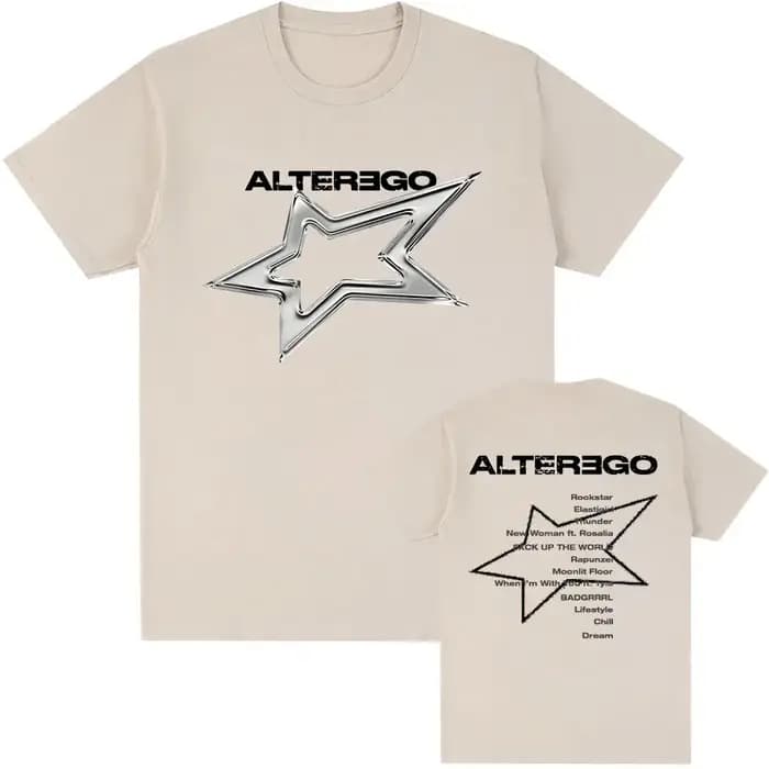 Coran chanteur Album Alter Ego graphique t-shirts LISA mode Hip Hop Streetwear unisexe été coton