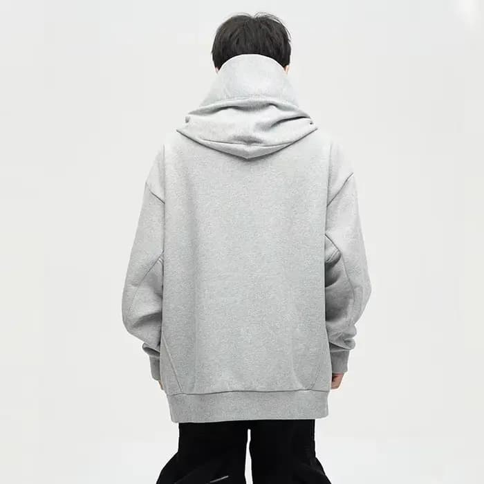 Sweat à capuche à col roulé Ninja pour hommes, nouvelle lettre brodée, mode Hip Hop, Y2K, Streetwear, Vintage, polaire, automne