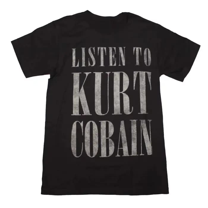 T-Shirt classique avec Logo rouge du groupe de rock Nirvana